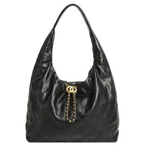2795 Quilted Leather Tote Handbag  Soft Leather Slouchy Shoulder Bag